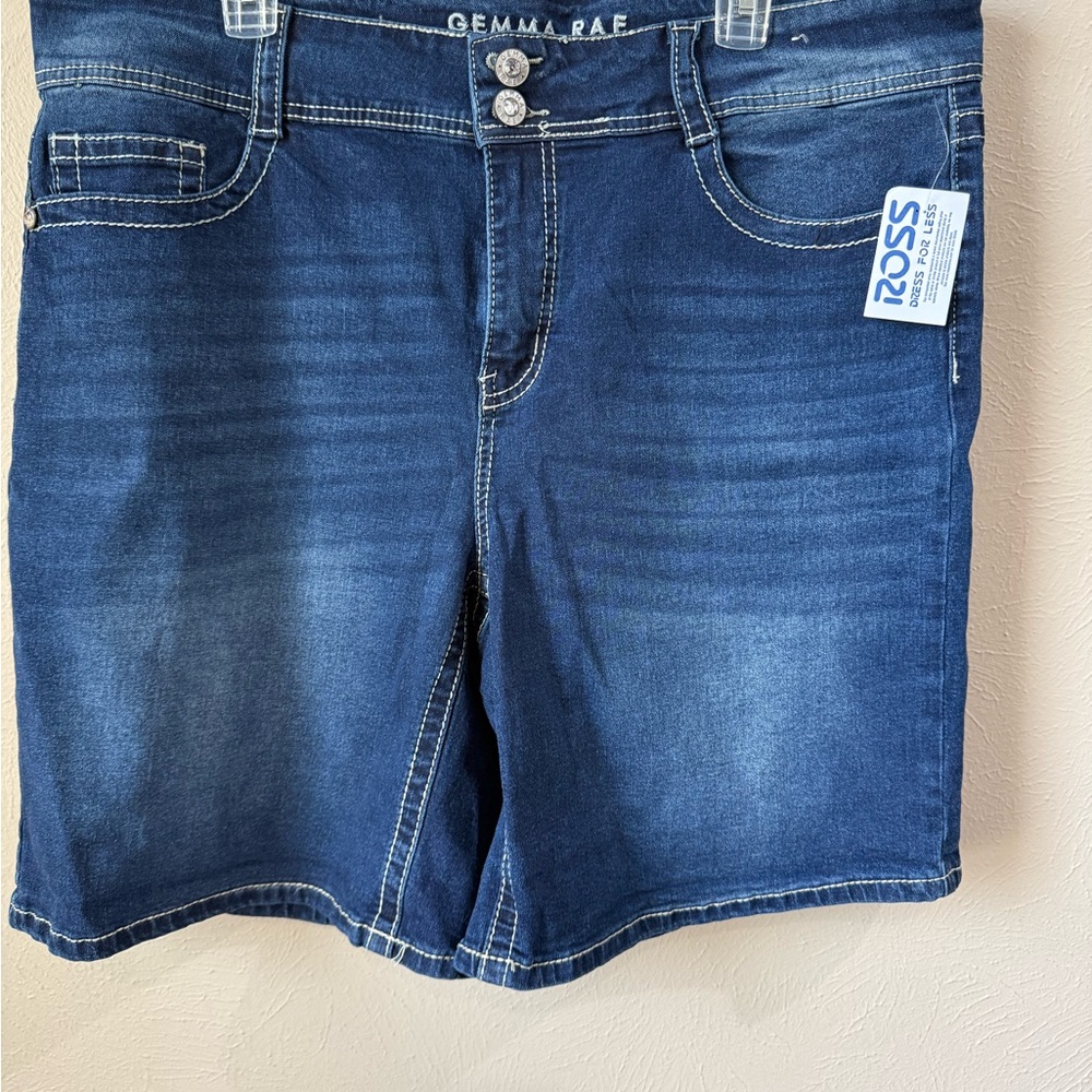 Gemma Rae Dark Blue Denim Shorts